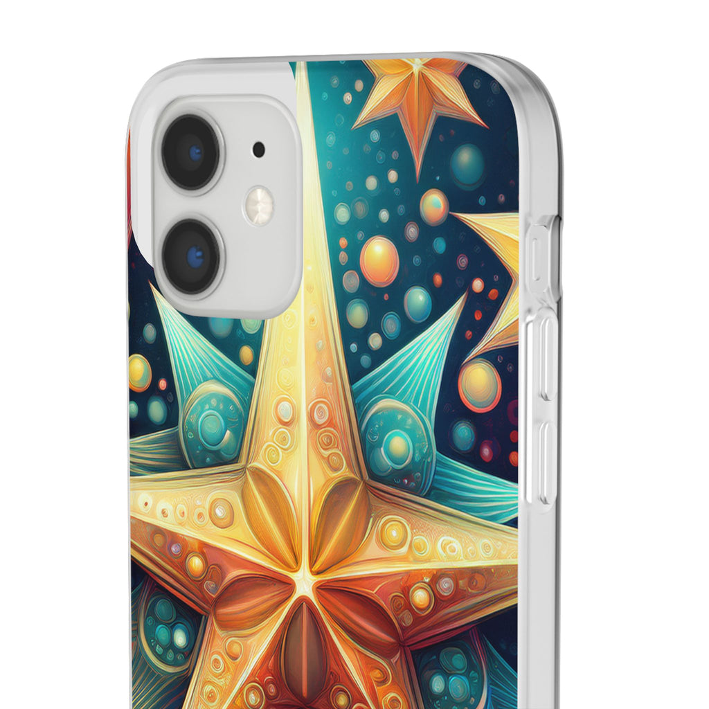 Starburst Galaxy Phone Case — Colorful Cosmic Star Design Flexible Case