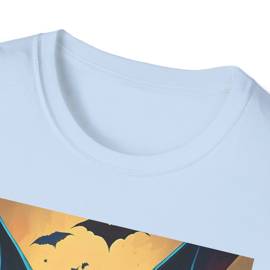 Halloween Bat Nightmare T-Shirt — Fiery Demon Bat Graphic Tee