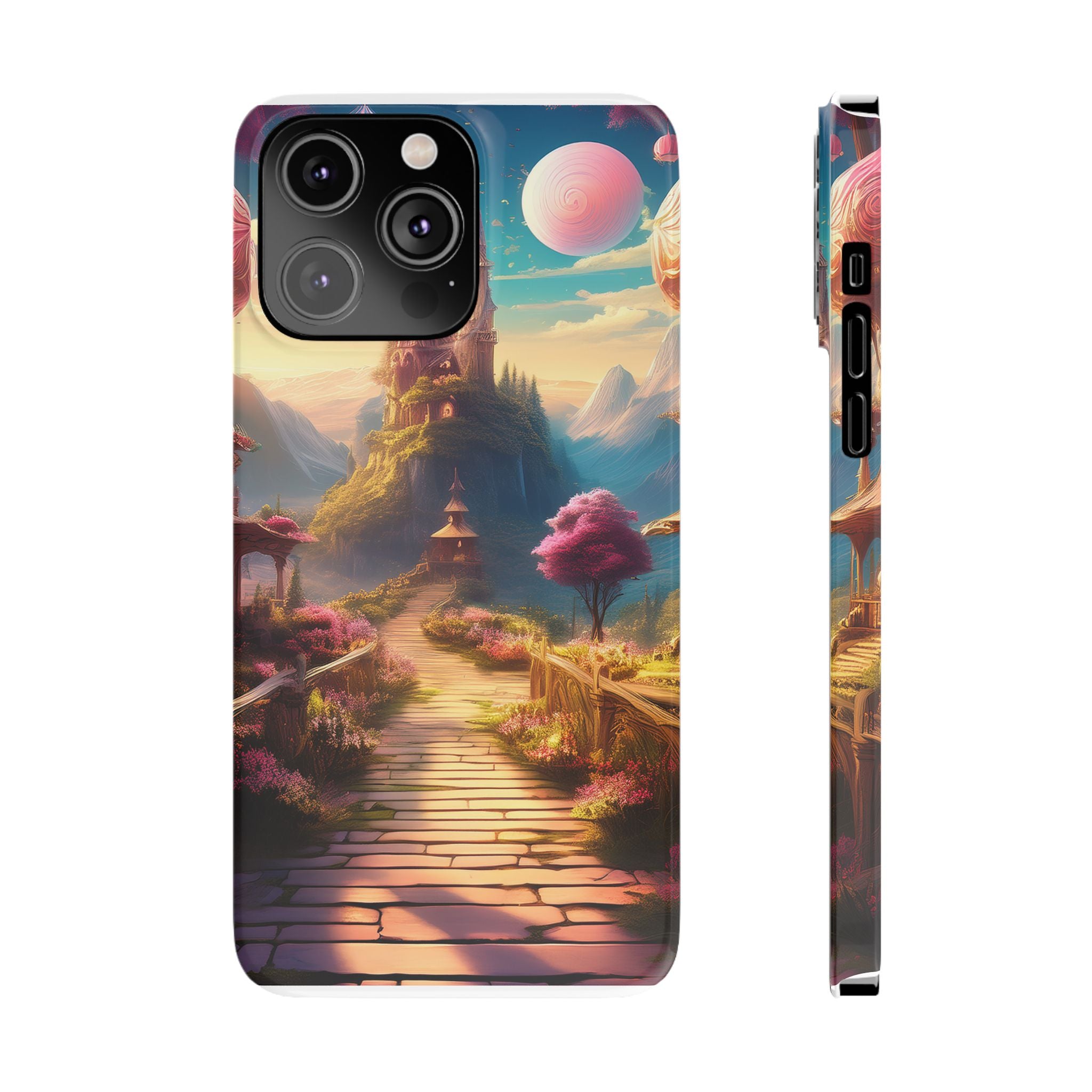 Slim Phone Case — Fantasy Castle Path Scenic iPhone Case