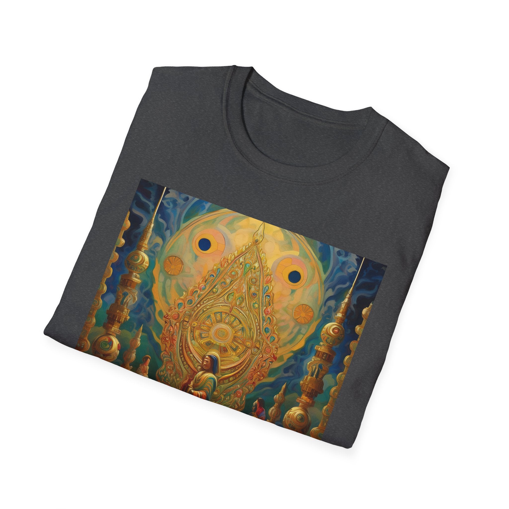 Buddha Sanctuary Art T-Shirt — Meditative Temple Graphic Tee