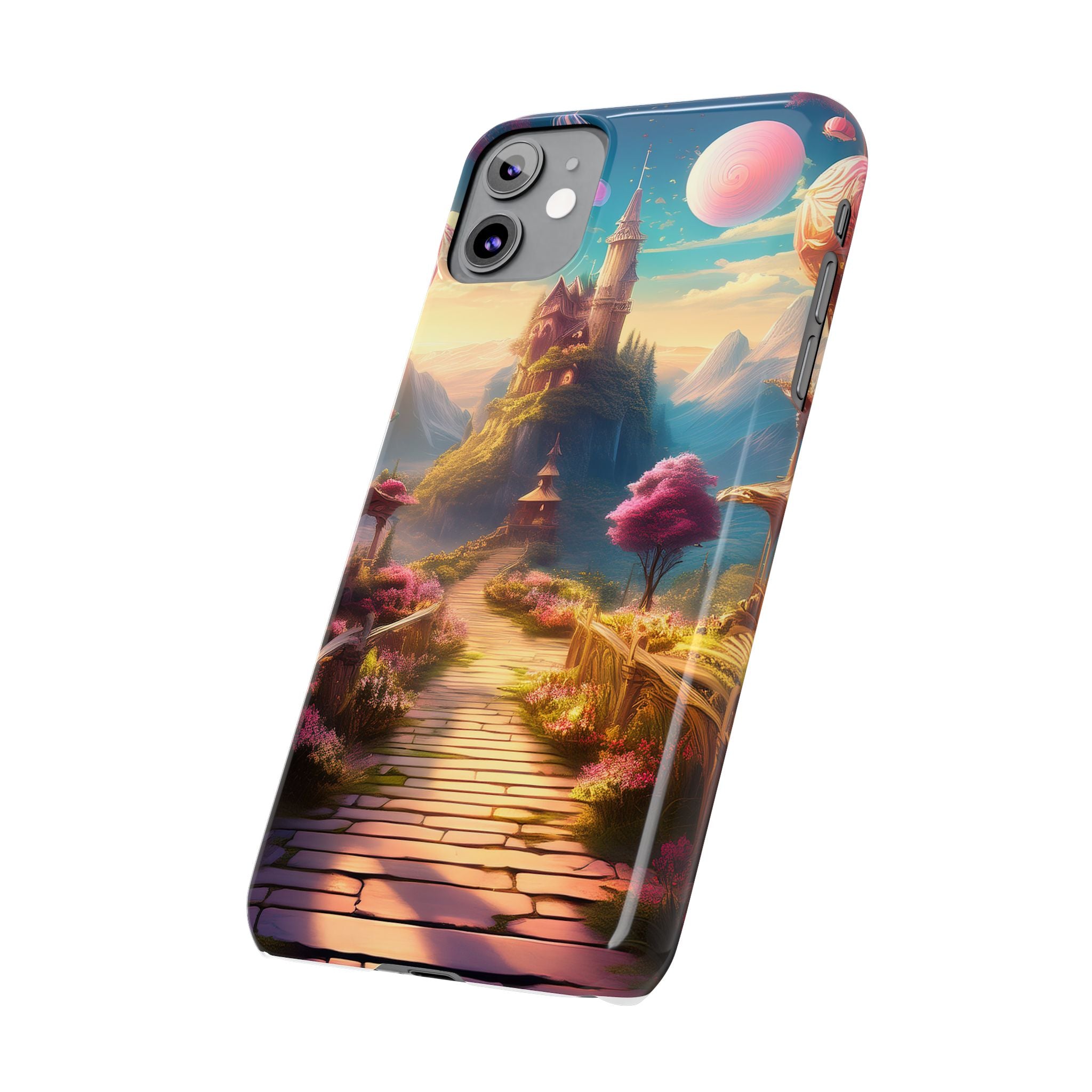 Slim Phone Case — Fantasy Castle Path Scenic iPhone Case