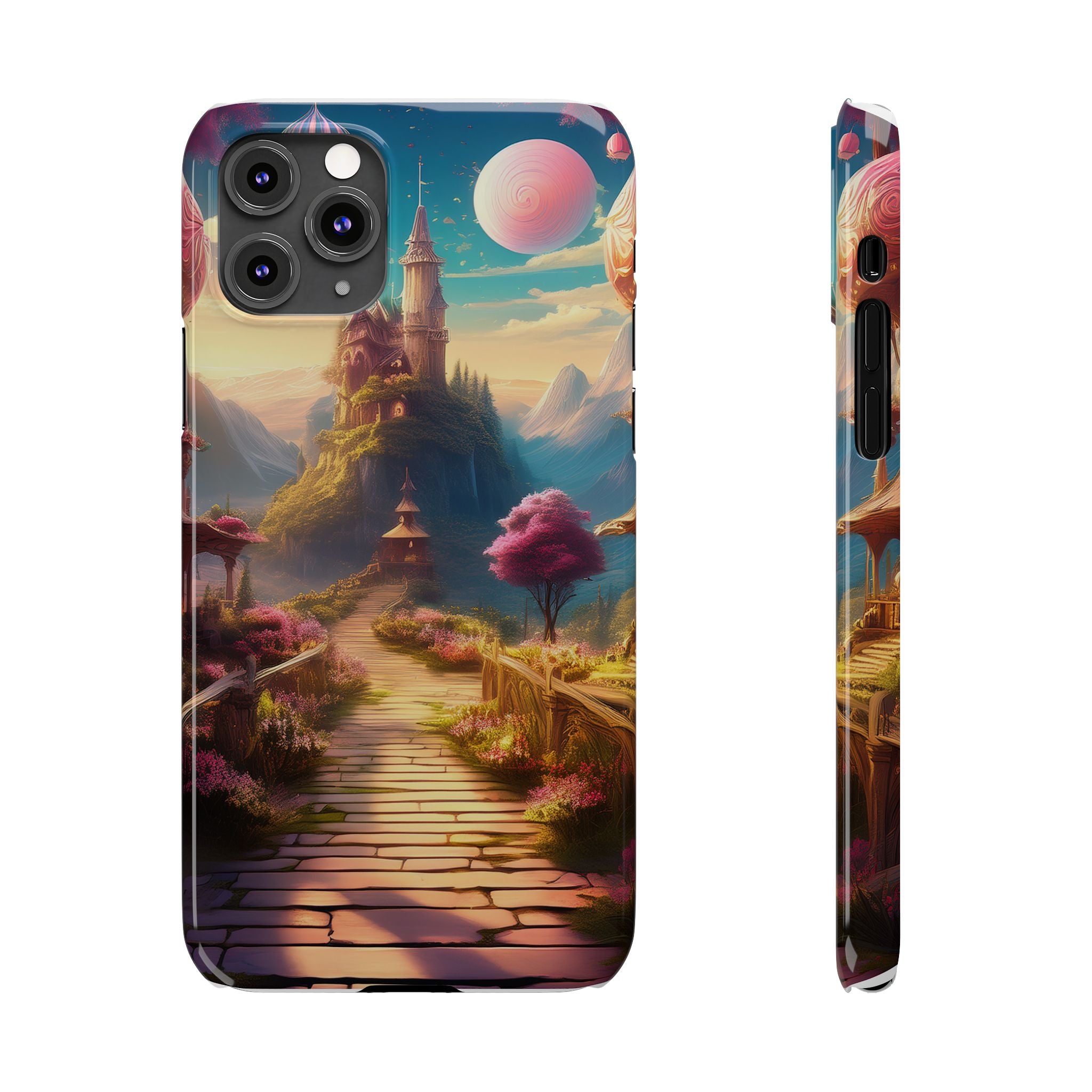 Slim Phone Case — Fantasy Castle Path Scenic iPhone Case