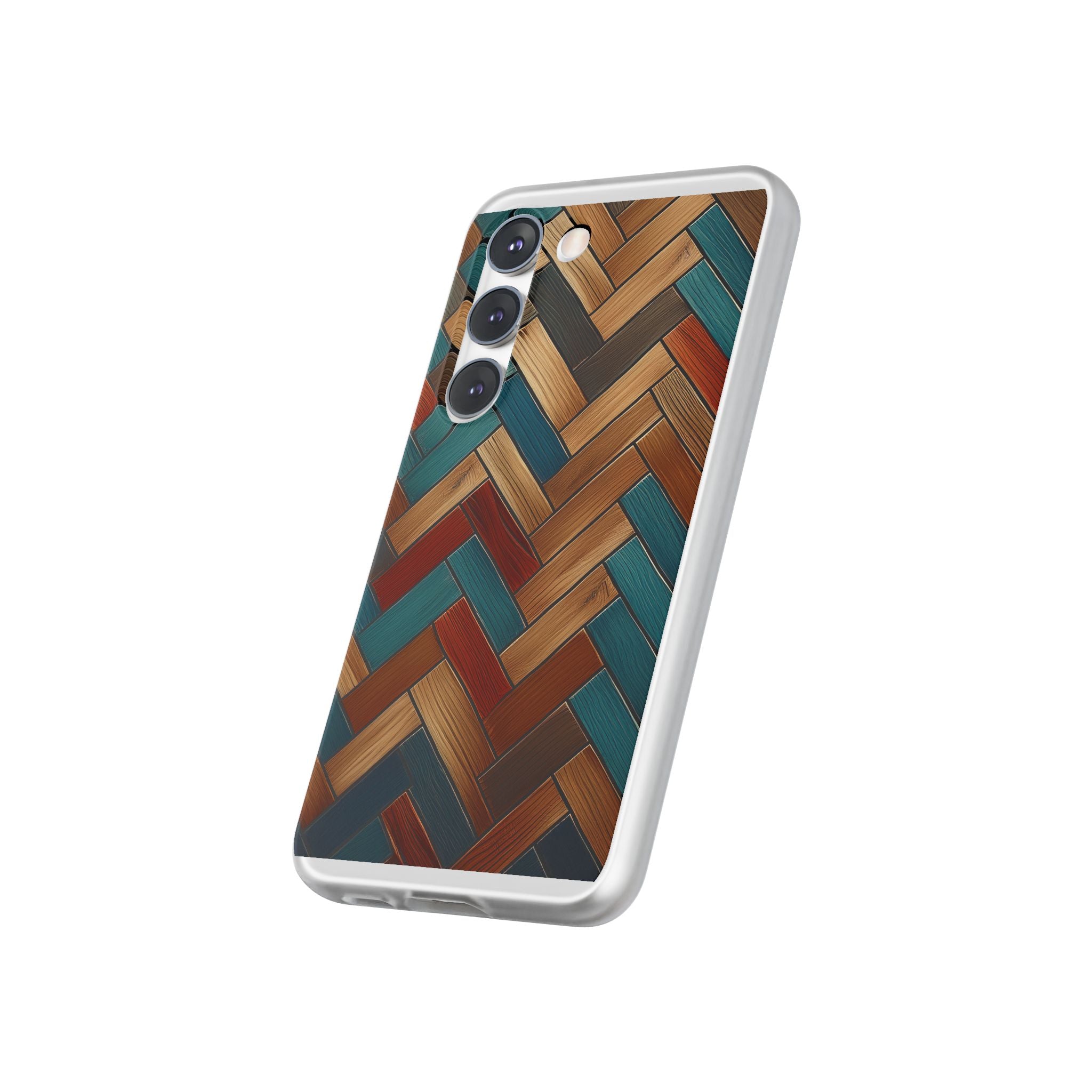 Herringbone Wood Pattern Flexi Phone Case