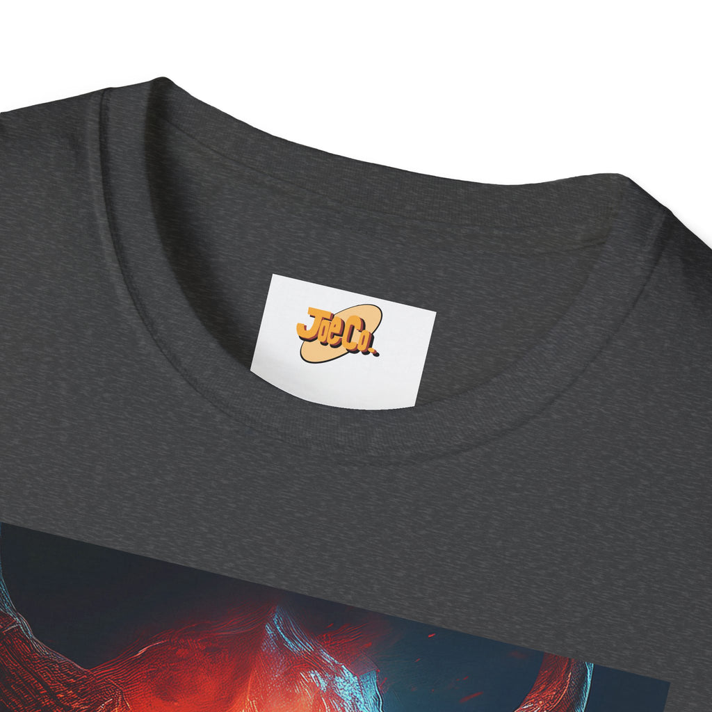 Demon Skull T-Shirt — Fiery Horned Demon Graphic Tee