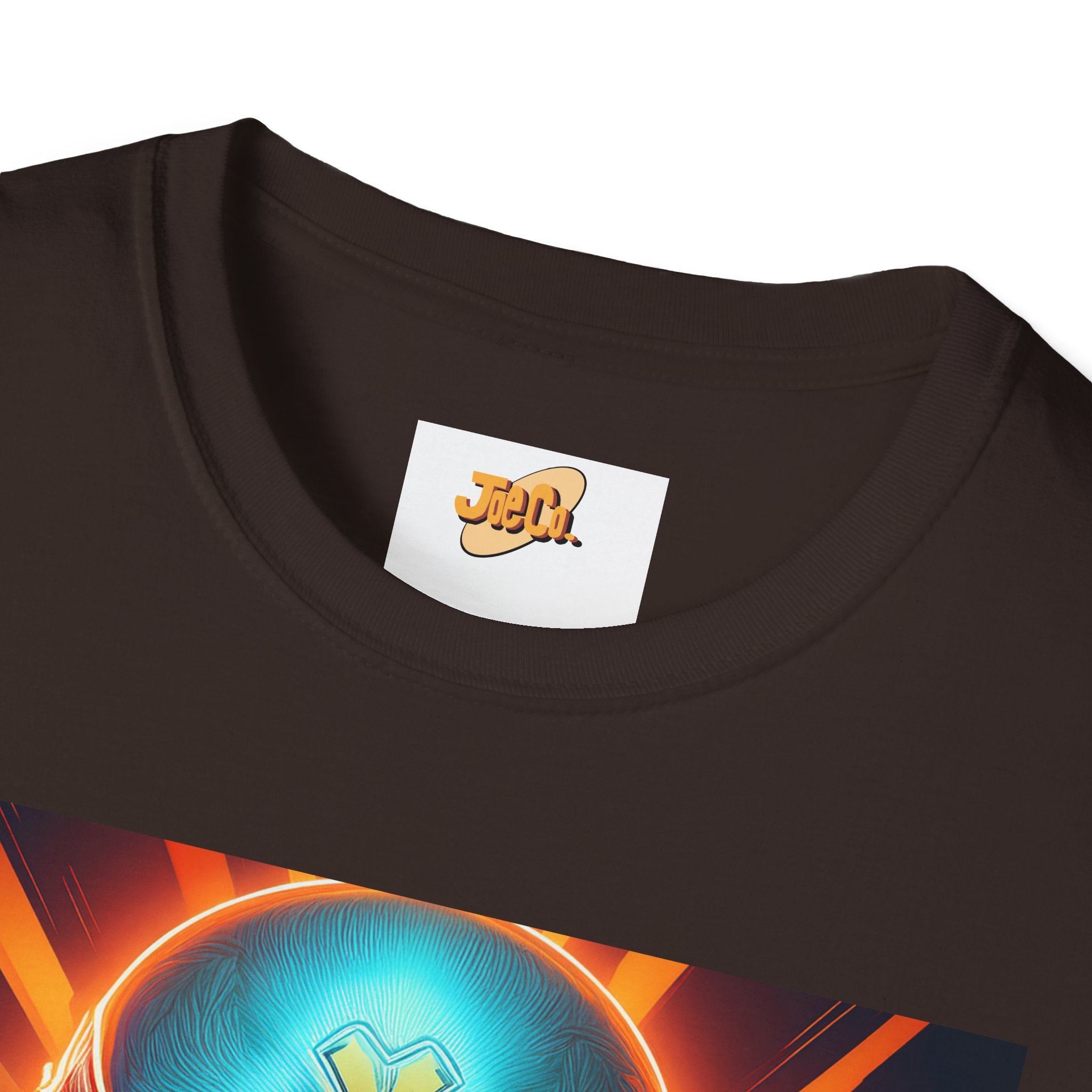Mystic Raven Graphic T-Shirt — Neon Bird Art Tee