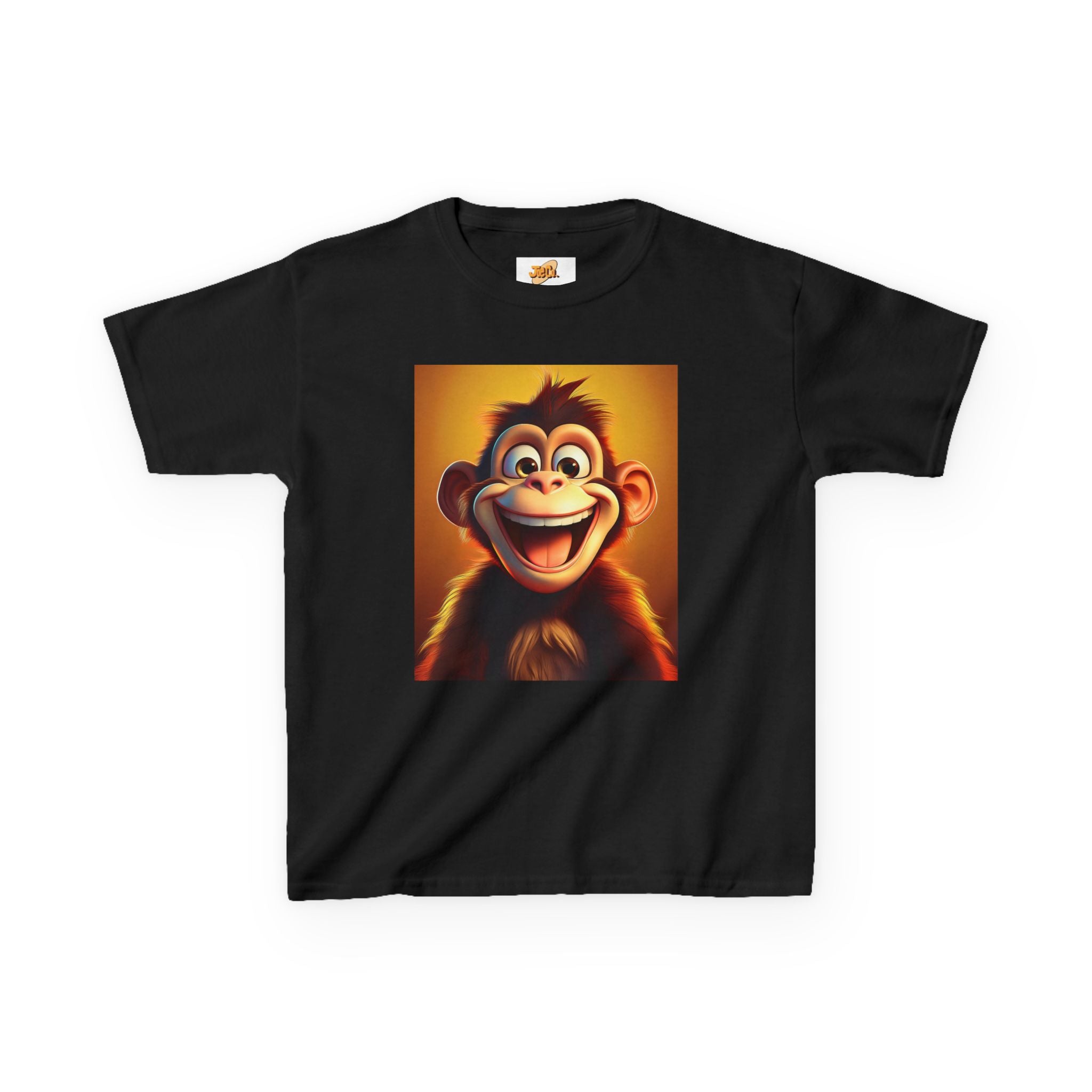 Kids Monkey Smile T‑Shirt — Cute Cartoon Ape Graphic Tee for Toddlers & Children
