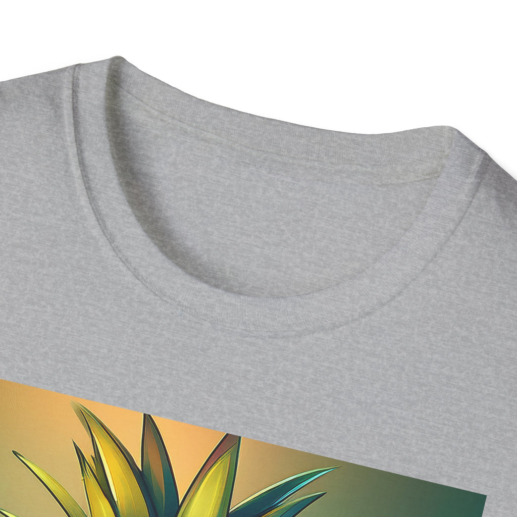Pineapple Cartoon T-Shirt — Cute Smiling Pineapple with Glasses Tee