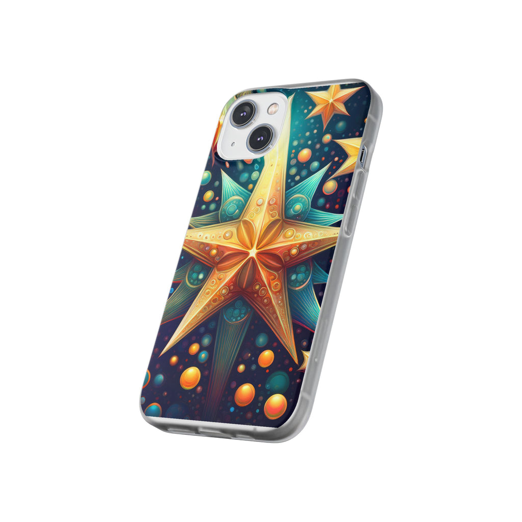 Starburst Galaxy Phone Case — Colorful Cosmic Star Design Flexible Case