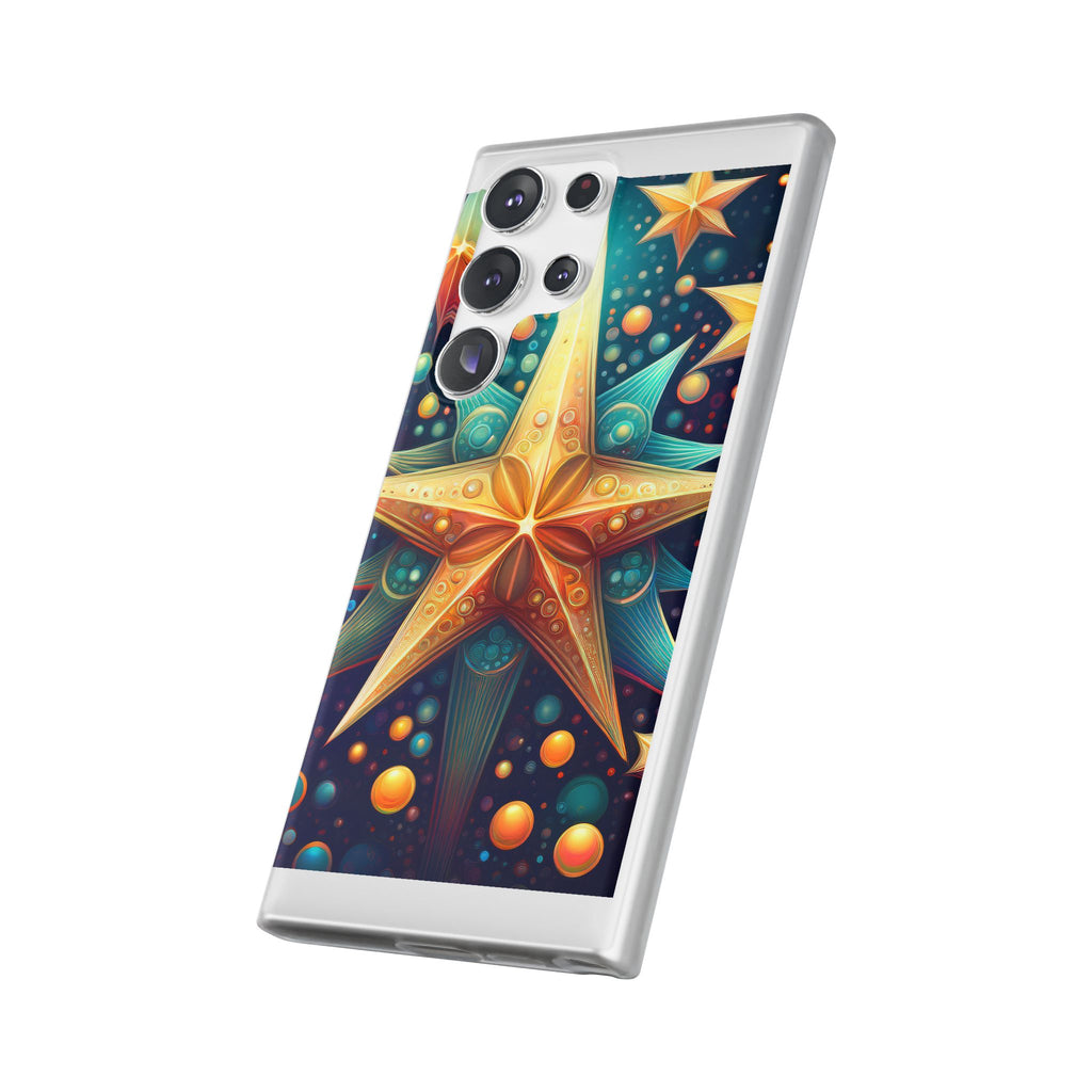 Starburst Galaxy Phone Case — Colorful Cosmic Star Design Flexible Case