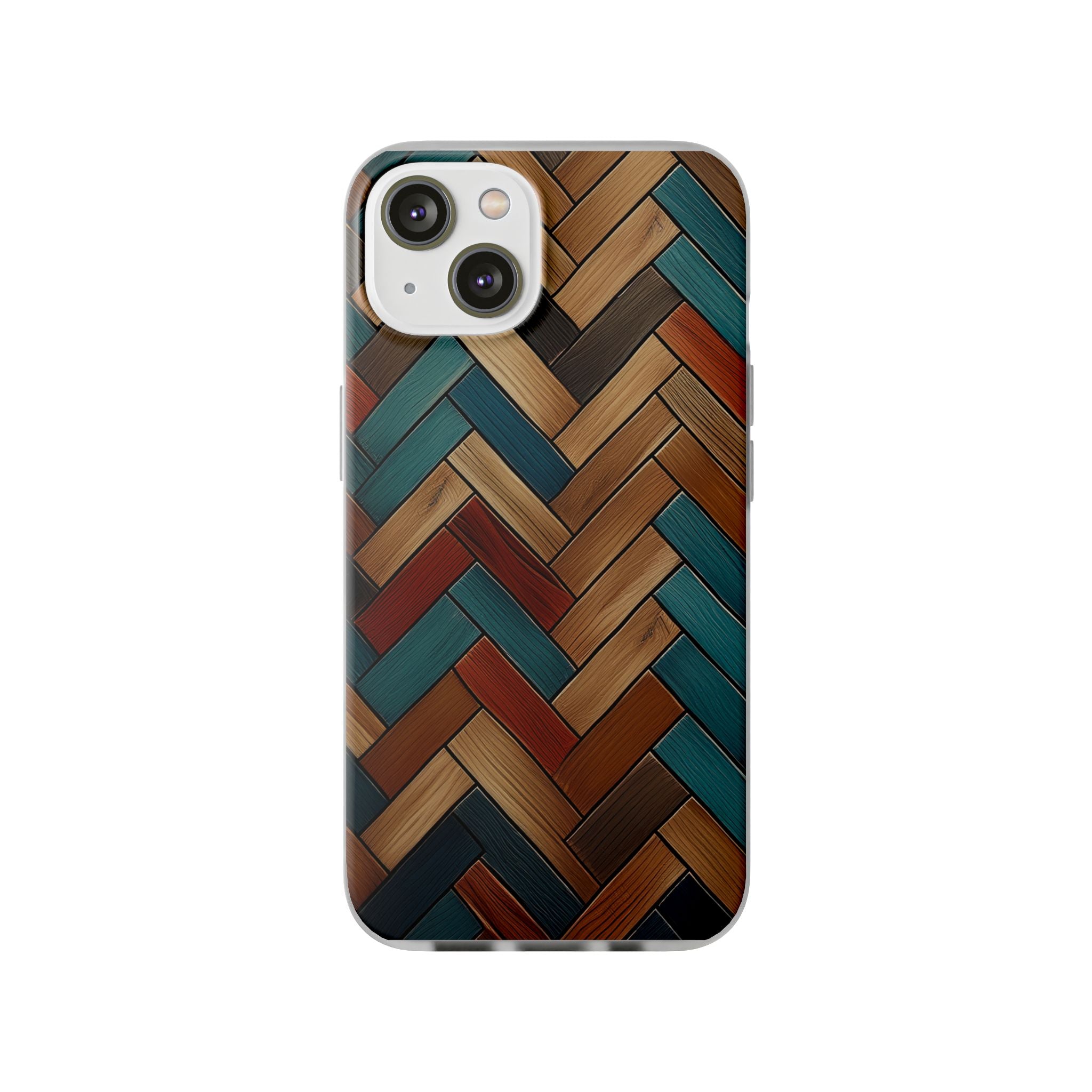 Herringbone Wood Pattern Flexi Phone Case