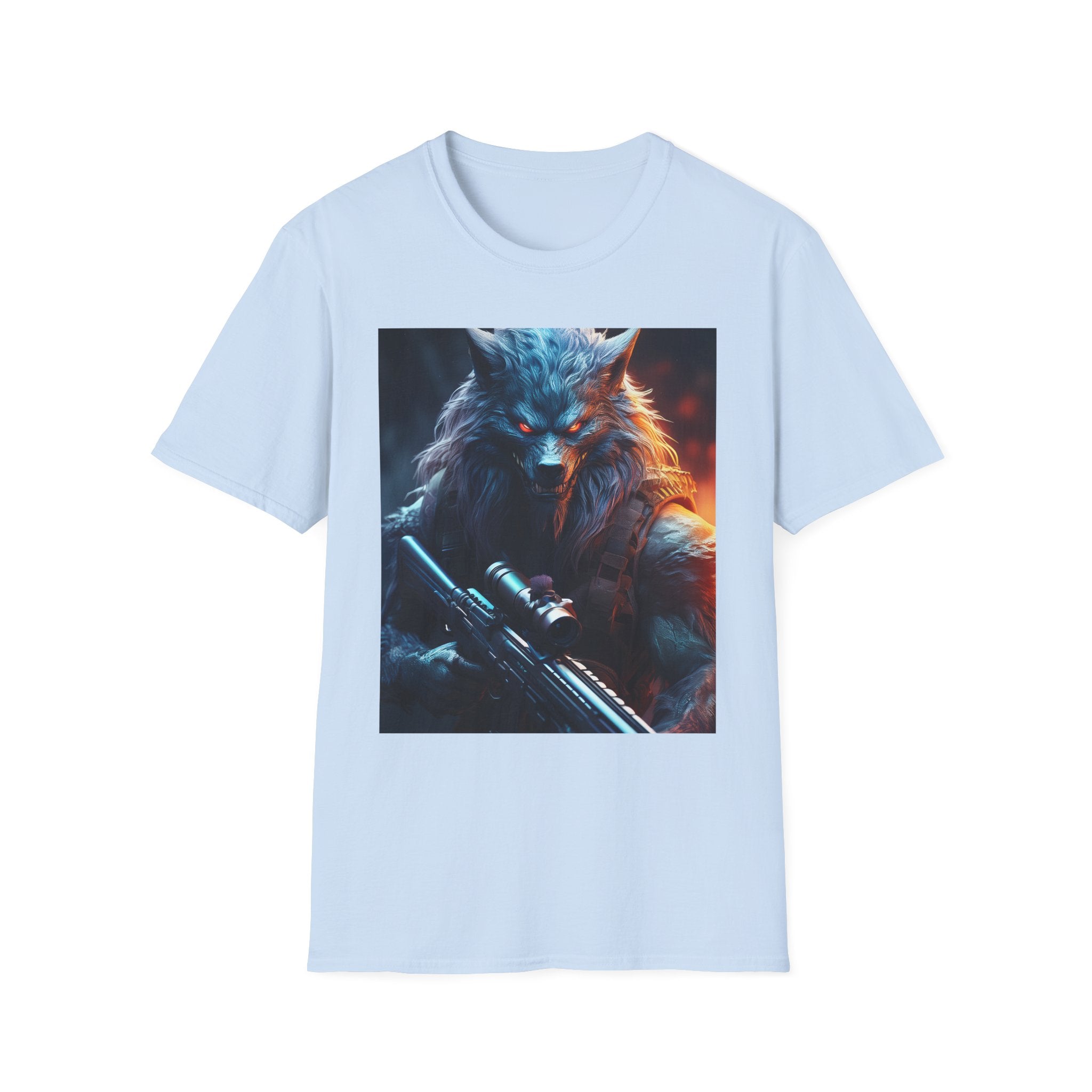 Wolf Sniper T-Shirt — Tactical Werewolf Gaming Tee