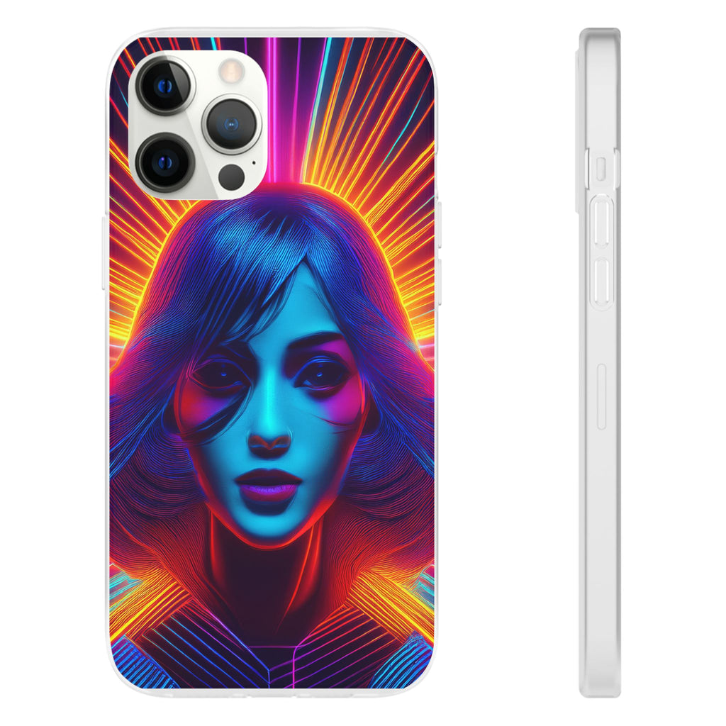 Phone Case — Neon Retro Portrait Mandala