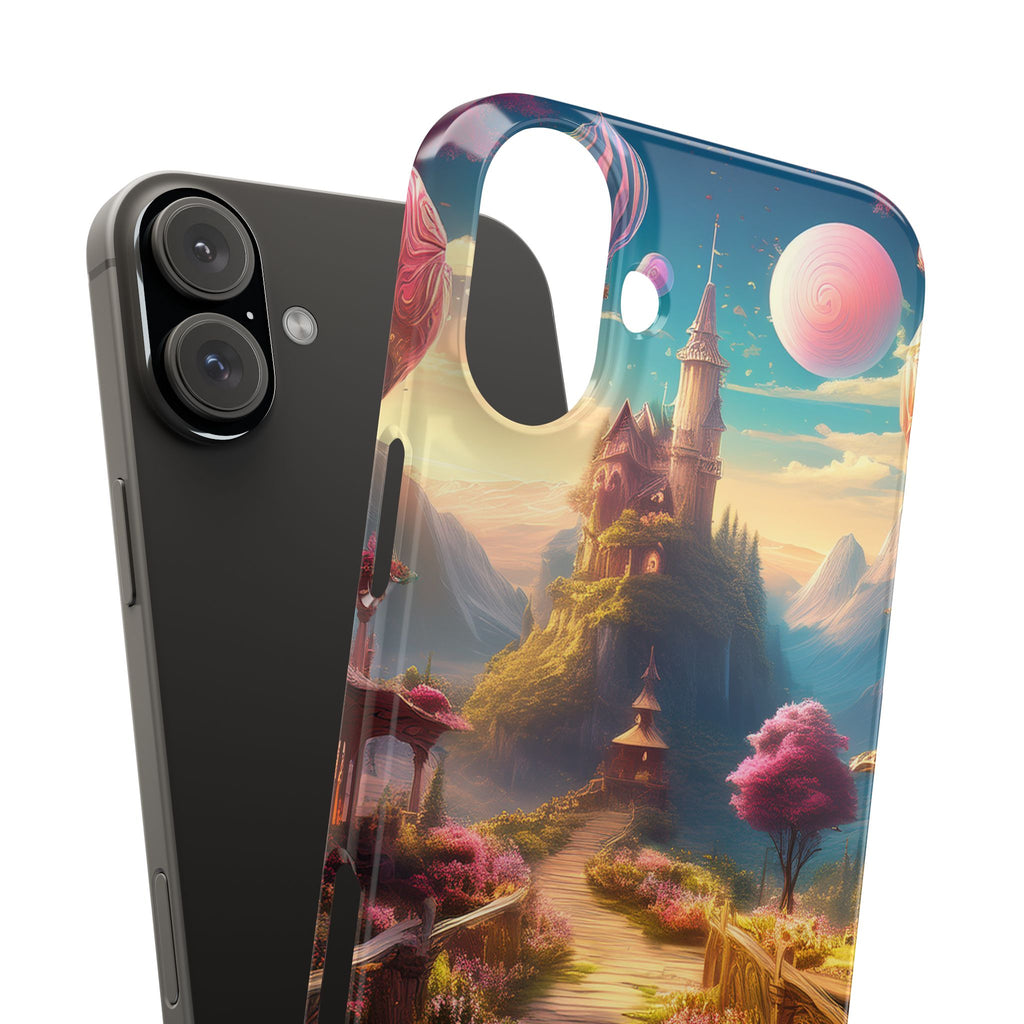 Slim Phone Case — Fantasy Castle Path Scenic iPhone Case