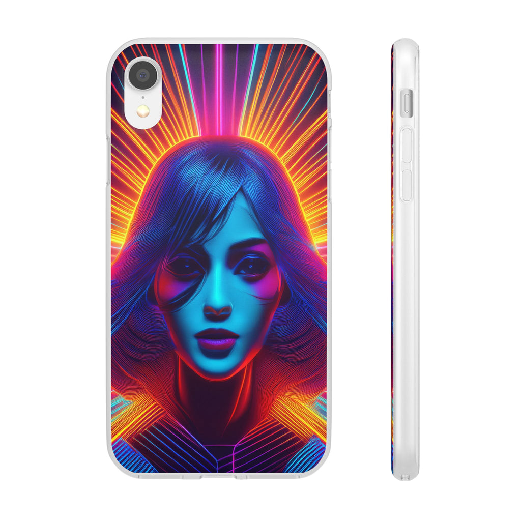 Phone Case — Neon Retro Portrait Mandala