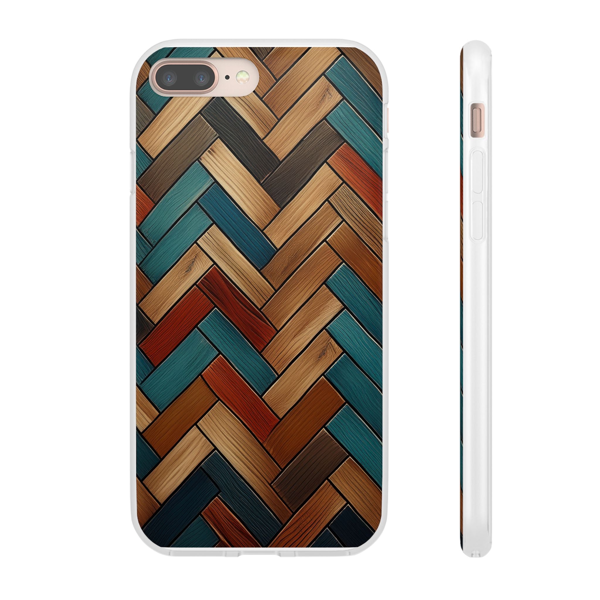 Herringbone Wood Pattern Flexi Phone Case