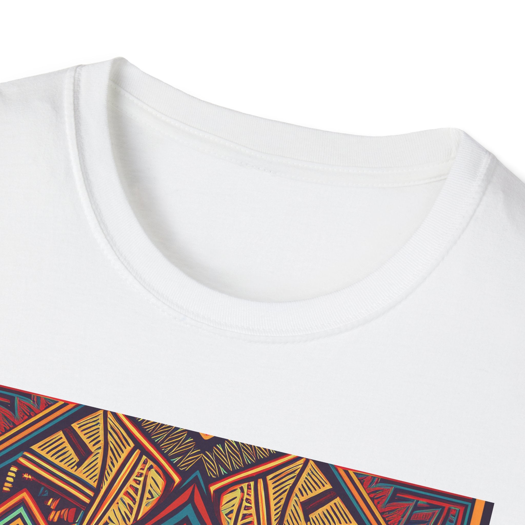 Geometric Tribal Pattern T-Shirt — Boho Vintage Aztec Graphic Tee