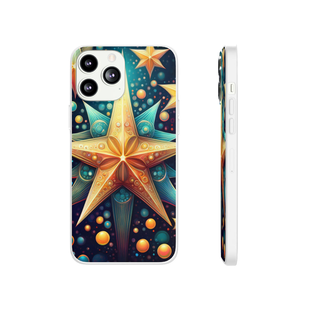 Starburst Galaxy Phone Case — Colorful Cosmic Star Design Flexible Case