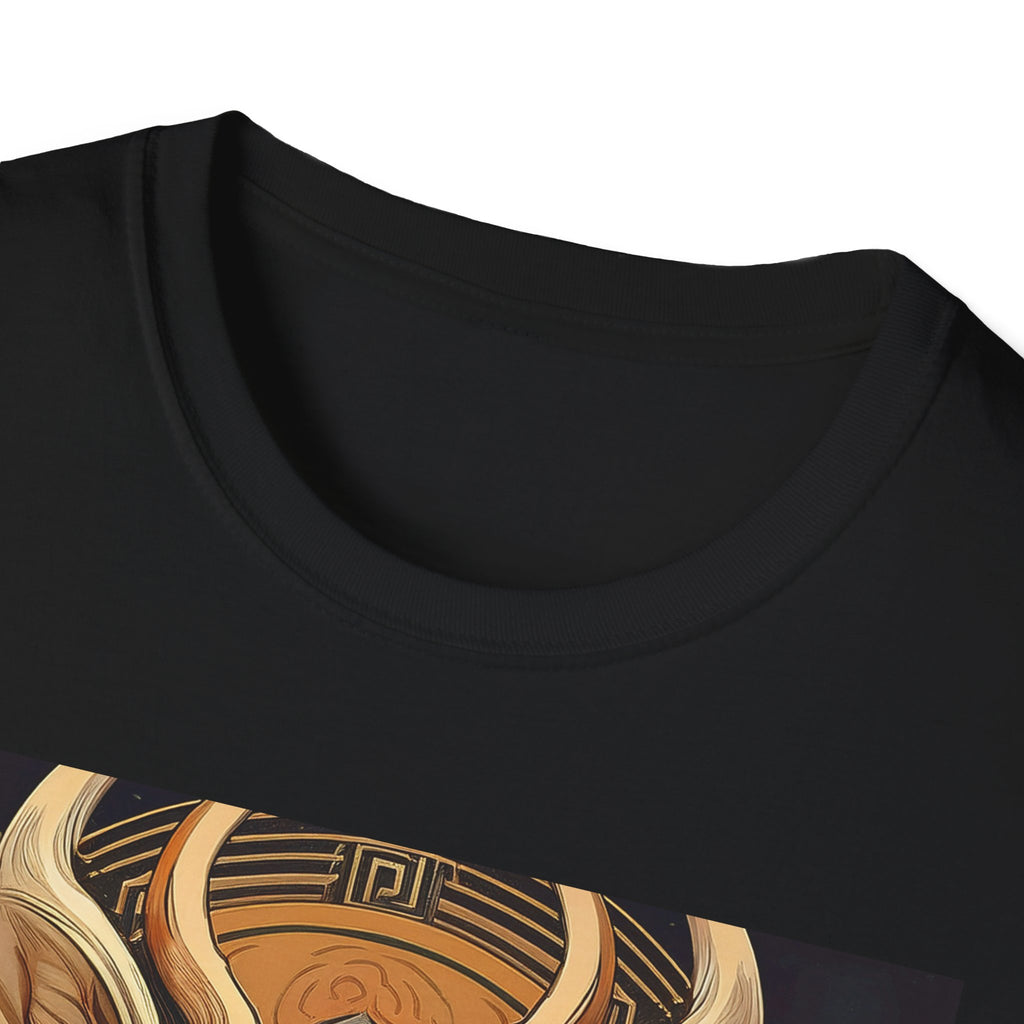 Mythic Ram Graphic T-Shirt — Ornate Zodiac/Leo-Inspired Art