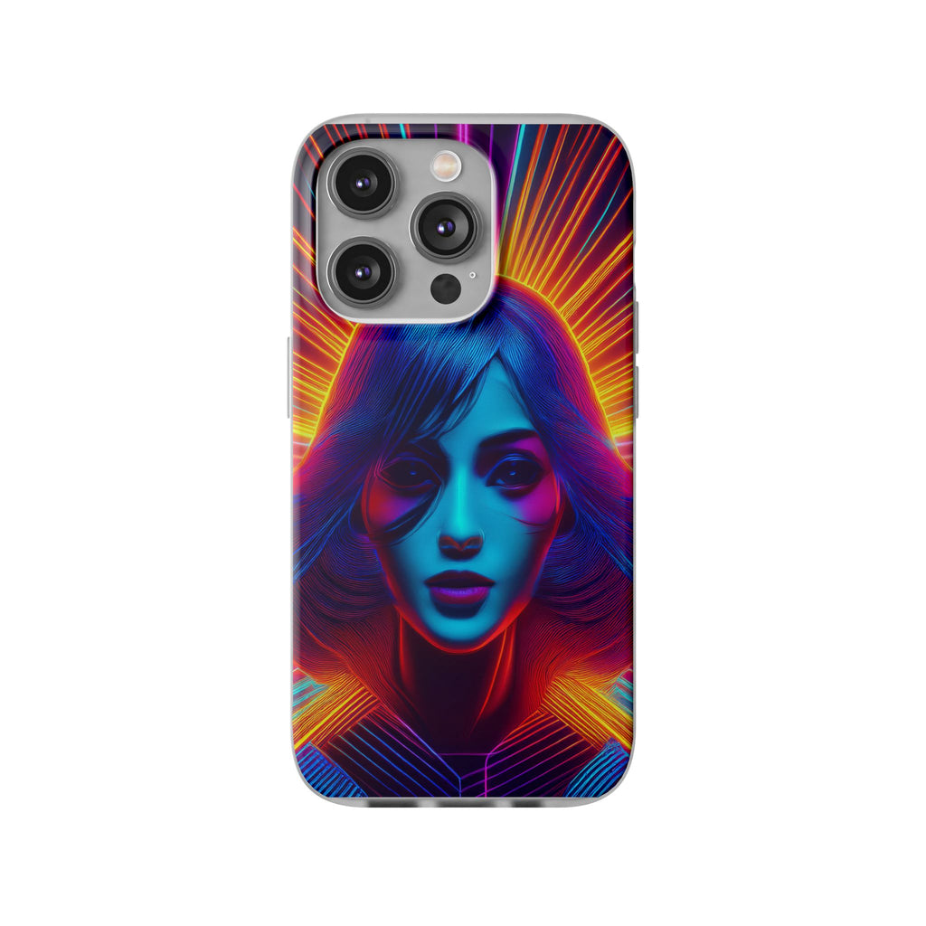 Phone Case — Neon Retro Portrait Mandala