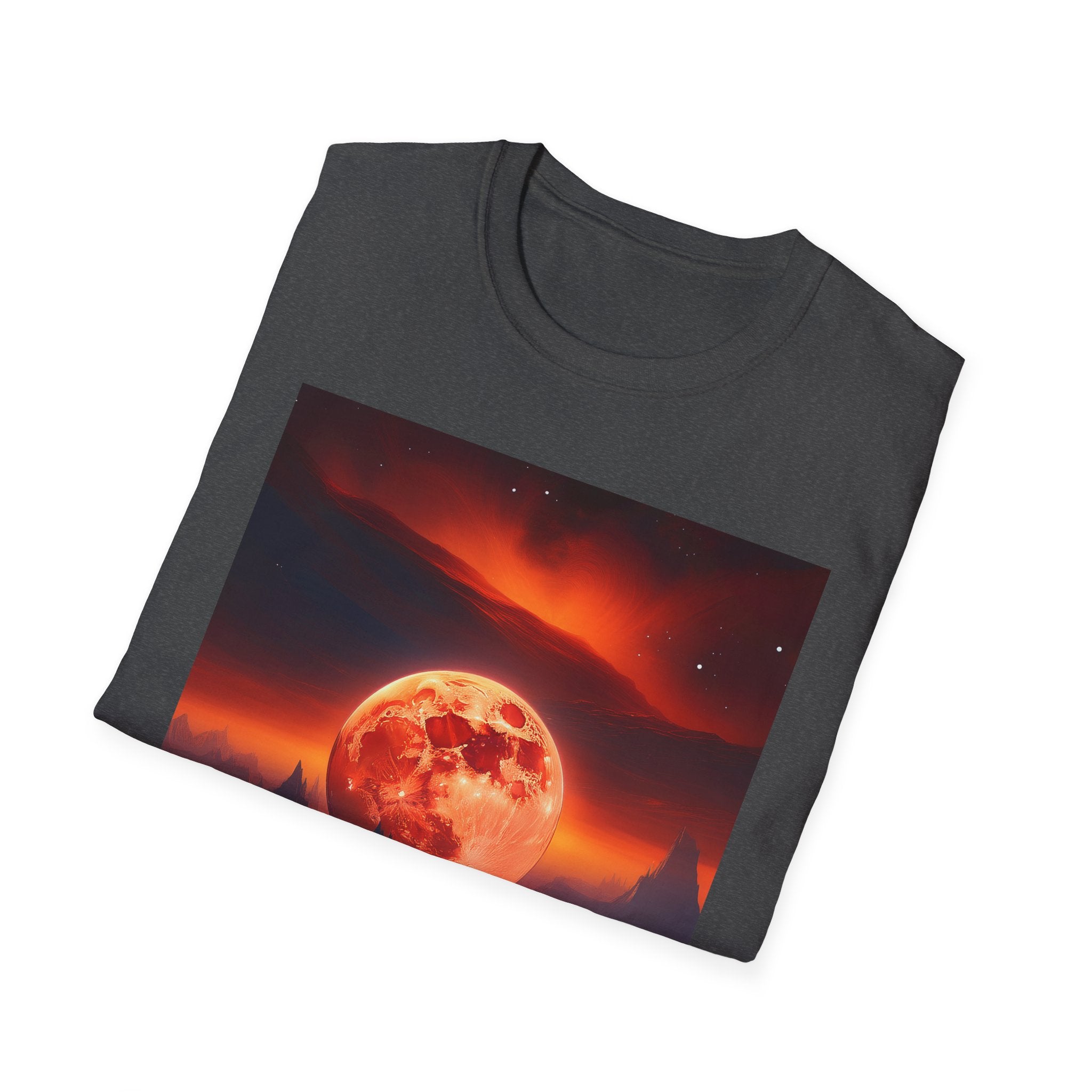 Red Moon Landscape T‑Shirt