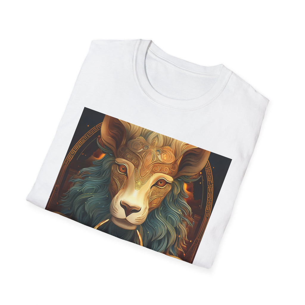 Mystic Ram & Herd Art T-Shirt — Zodiac Capricorn Goat Graphic Tee