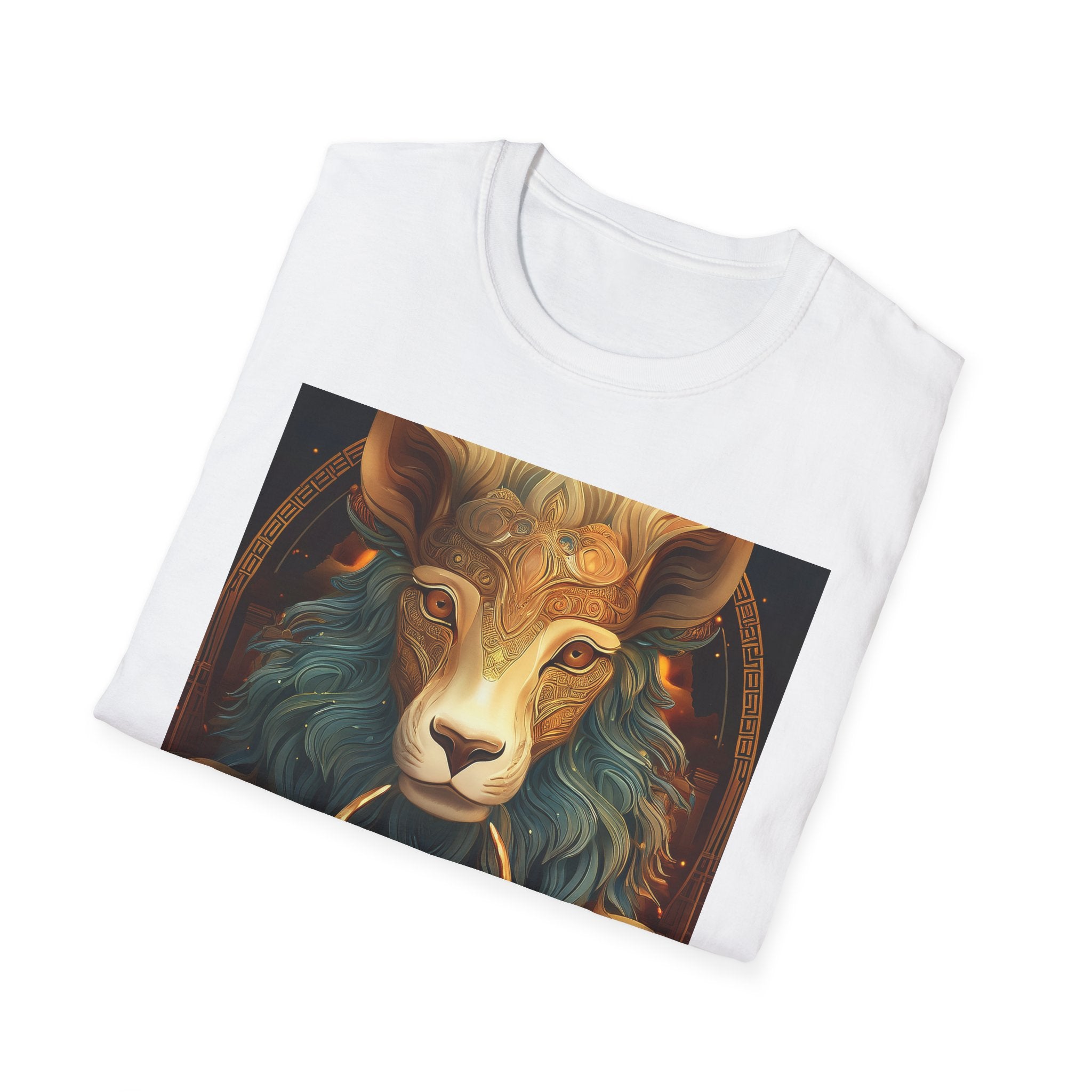 Mystic Ram & Herd Art T-Shirt — Zodiac Capricorn Goat Graphic Tee
