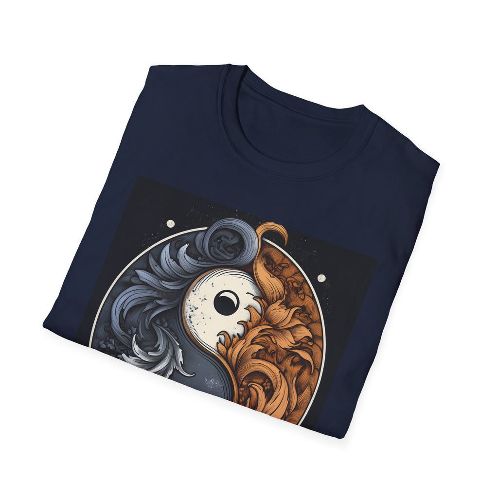 Yin Yang Dragon T-Shirt – Fire & Ice Balance Graphic Tee