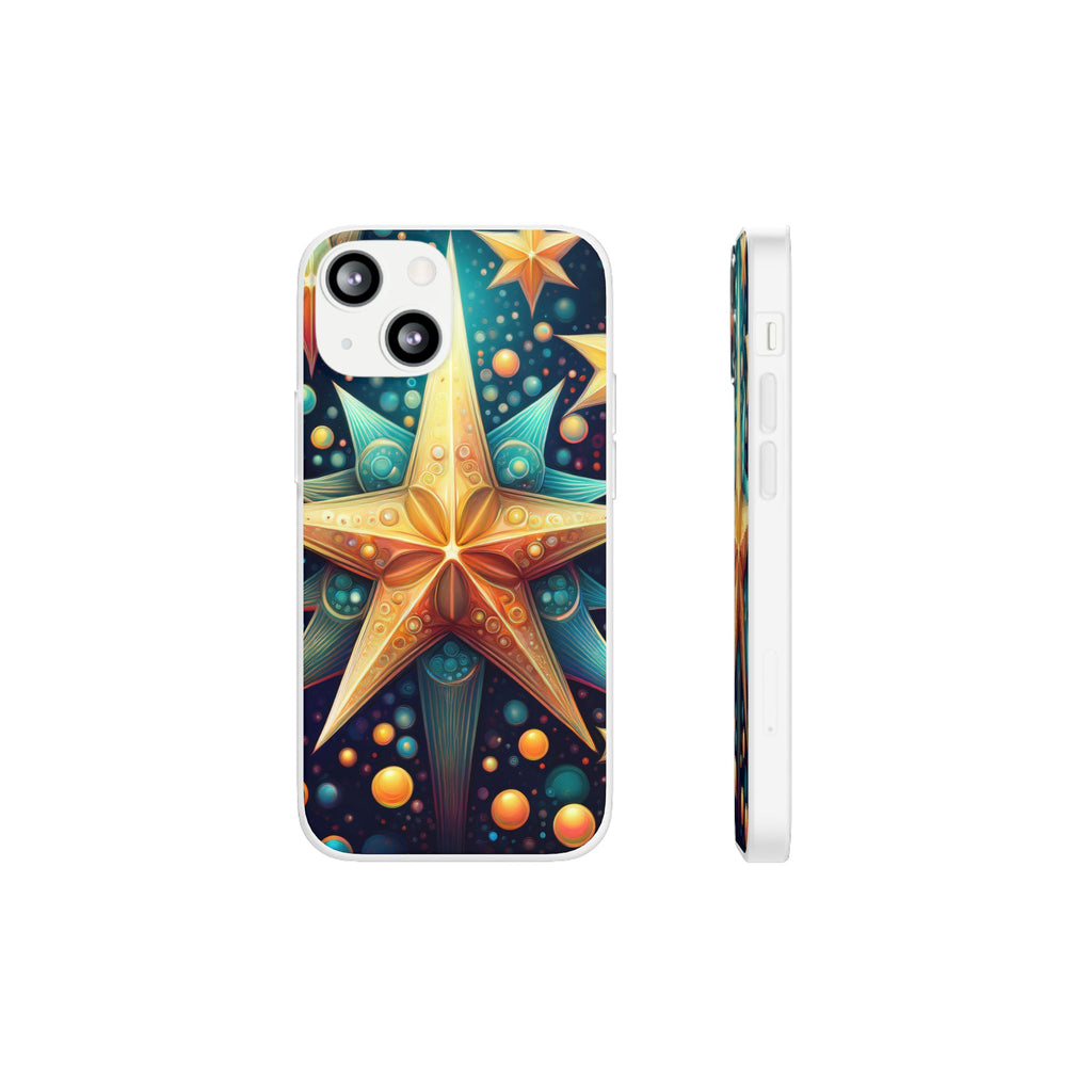 Starburst Galaxy Phone Case — Colorful Cosmic Star Design Flexible Case