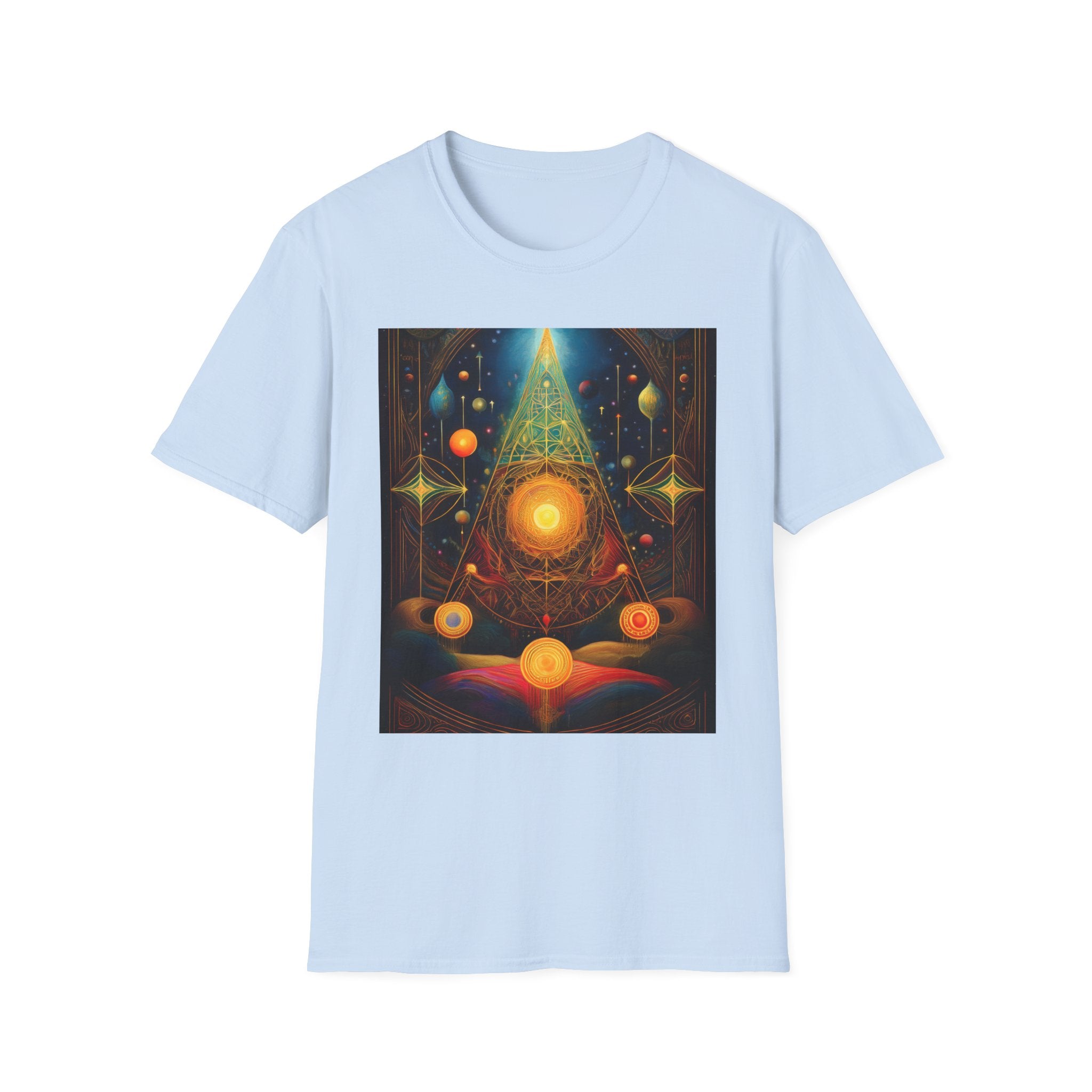 Mystic Sun Pyramid Graphic T-Shirt
