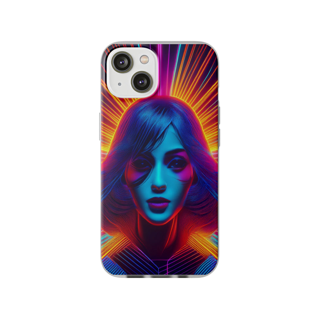Phone Case — Neon Retro Portrait Mandala