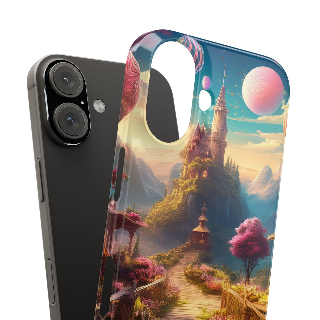 Slim Phone Case — Fantasy Castle Path Scenic iPhone Case