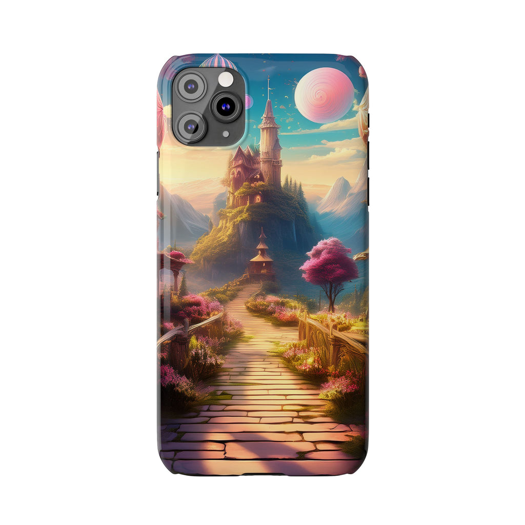 Slim Phone Case — Fantasy Castle Path Scenic iPhone Case
