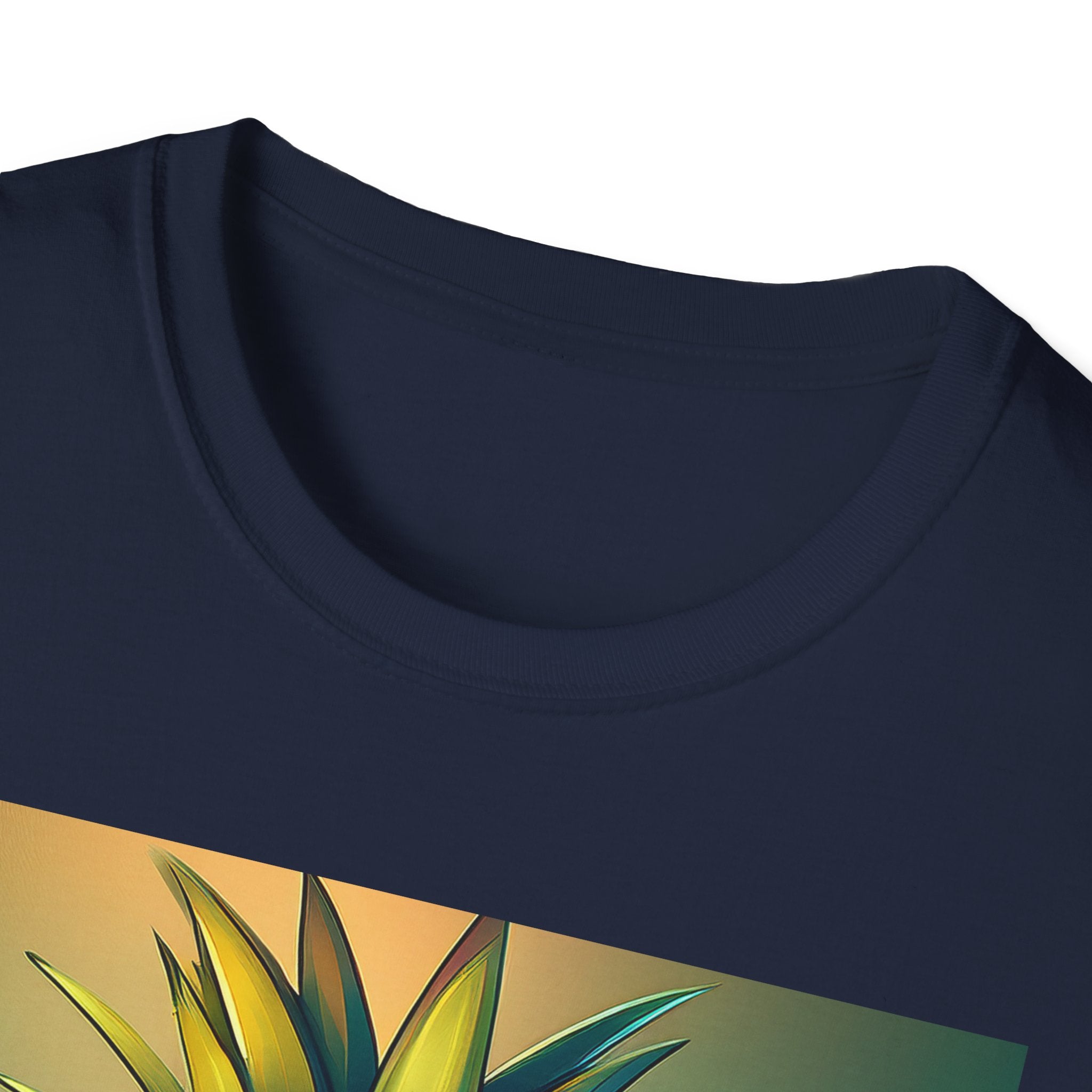 Pineapple Cartoon T-Shirt — Cute Smiling Pineapple with Glasses Tee
