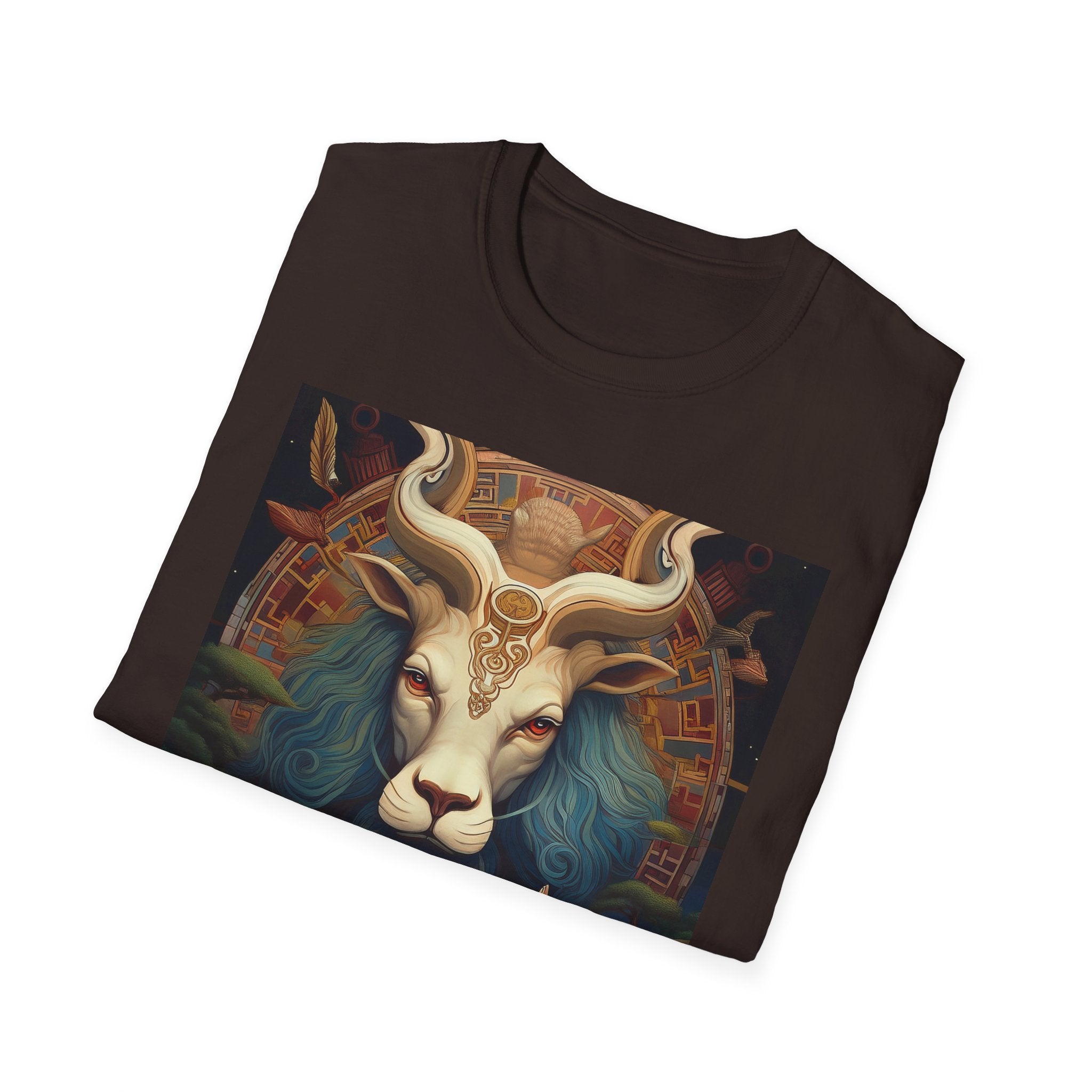 Mythic Beast T-Shirt — Vintage Lion, Ram & Fox Art Tee