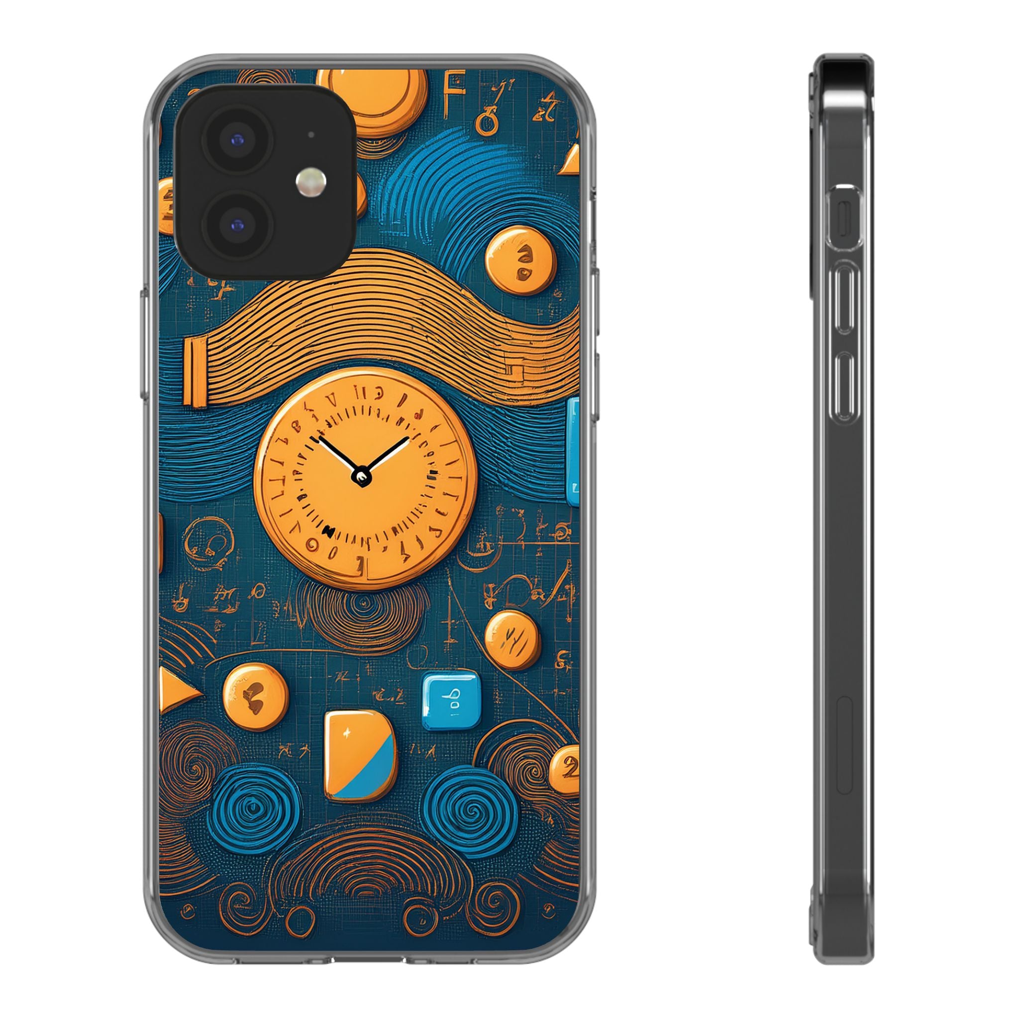 Clear Case — Abstract Clockwork Design Phone Case