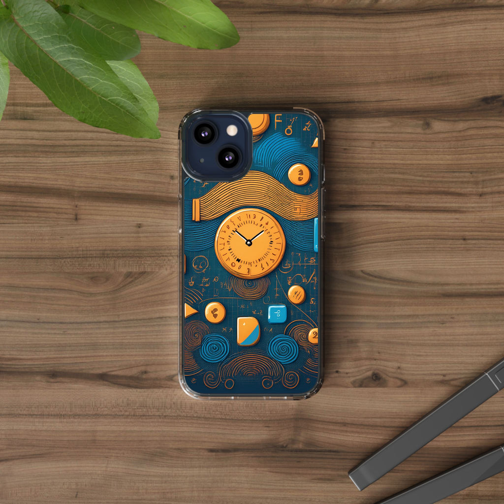 Clear Case — Abstract Clockwork Design Phone Case