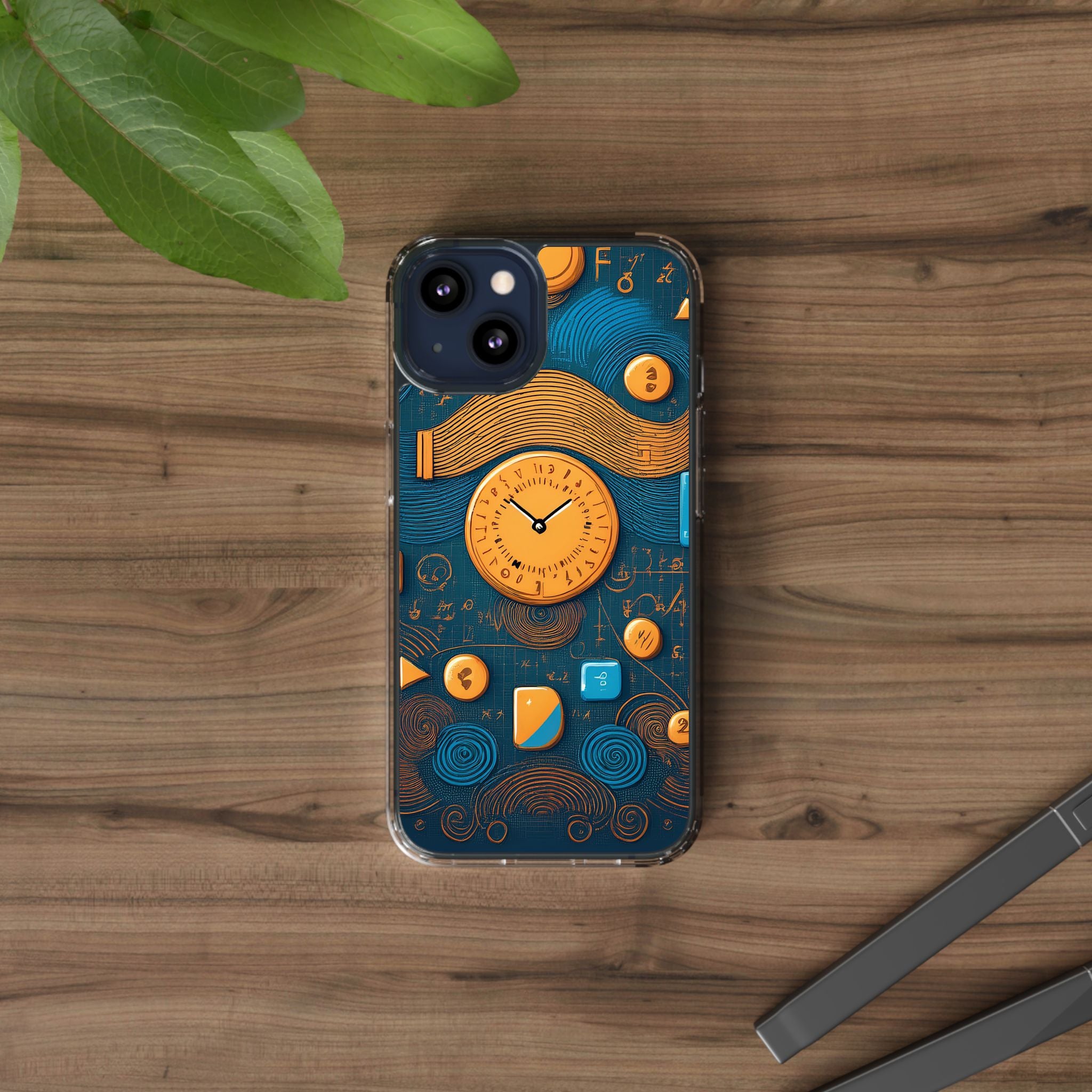 Clear Case — Abstract Clockwork Design Phone Case