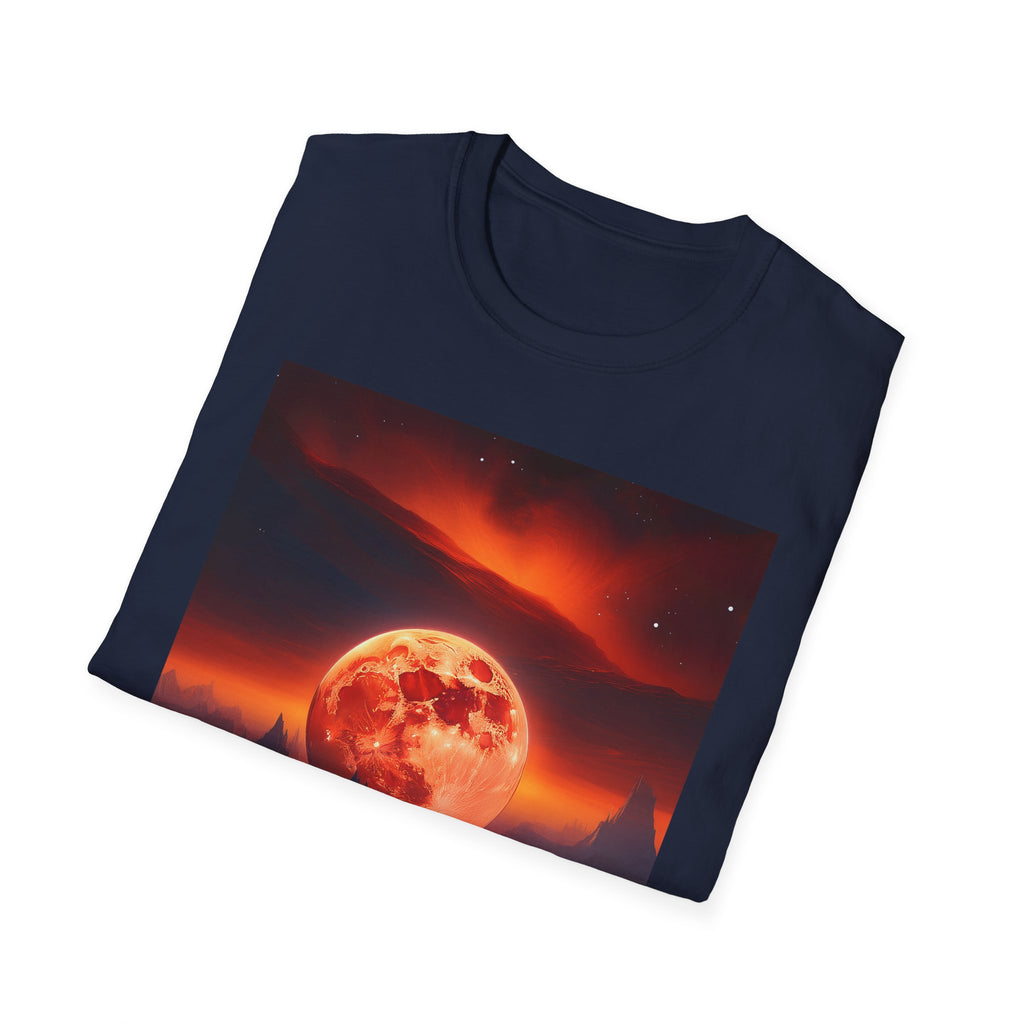 Red Moon Landscape T‑Shirt