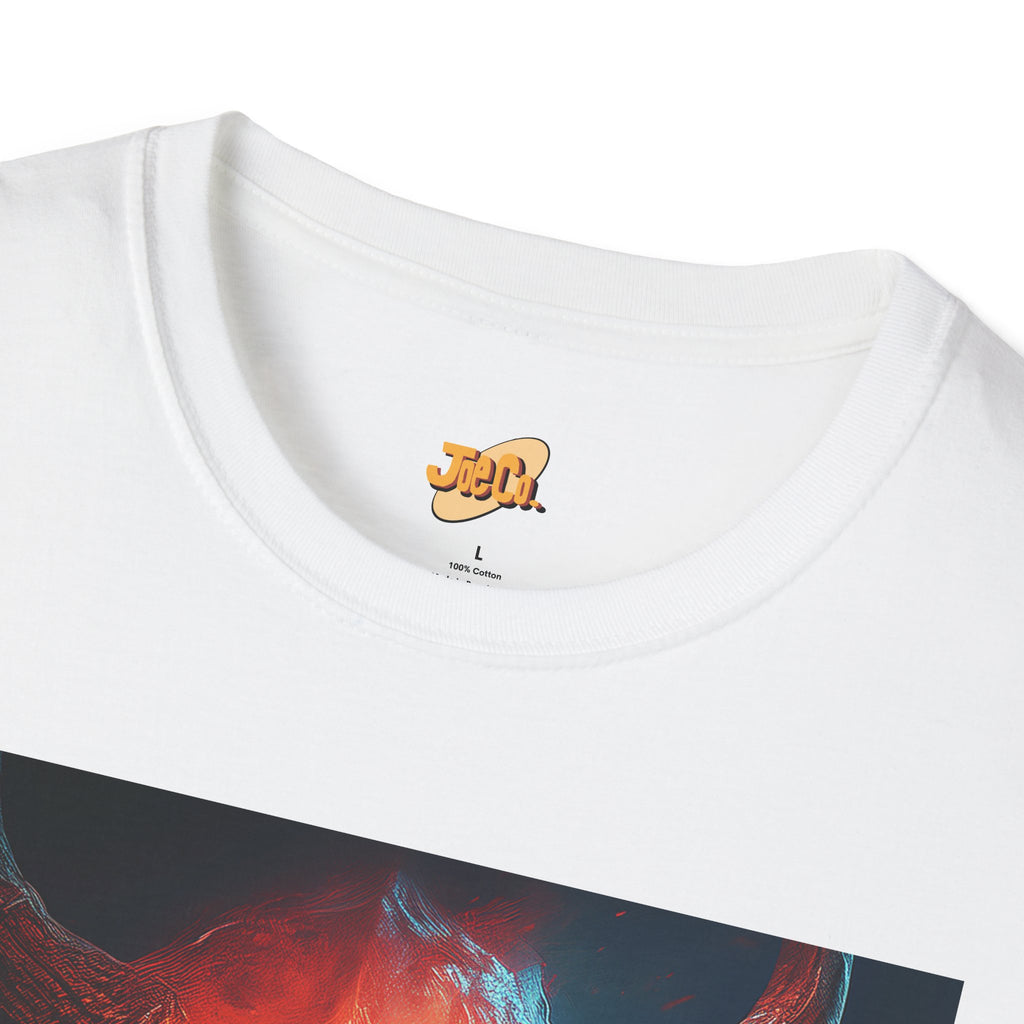 Demon Skull T-Shirt — Fiery Horned Demon Graphic Tee