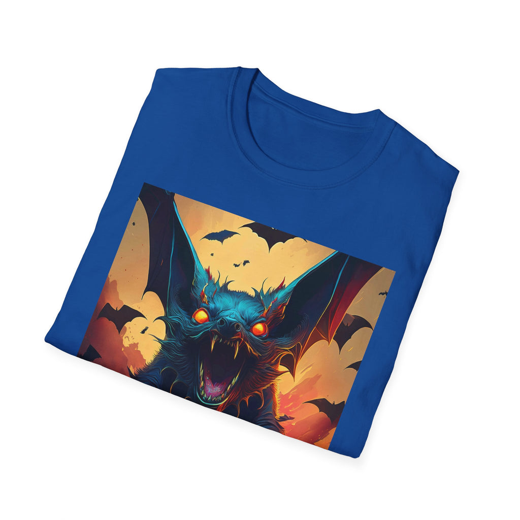 Halloween Bat Nightmare T-Shirt — Fiery Demon Bat Graphic Tee