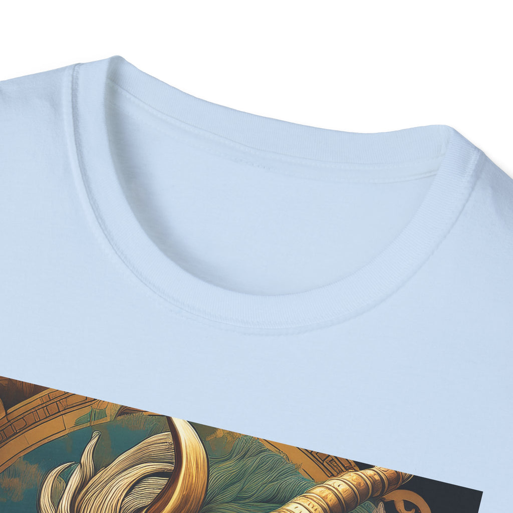 Mythical Beast Art T-Shirt — Majestic Ram & Goat Fantasy Illustration