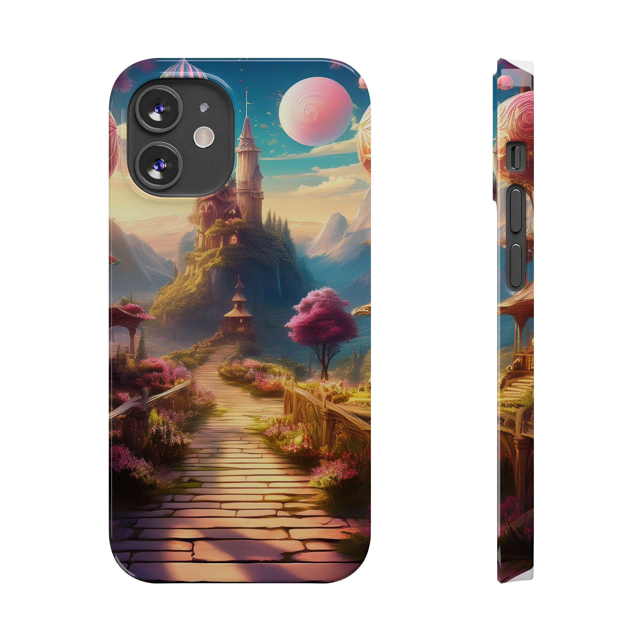 Slim Phone Case — Fantasy Castle Path Scenic iPhone Case