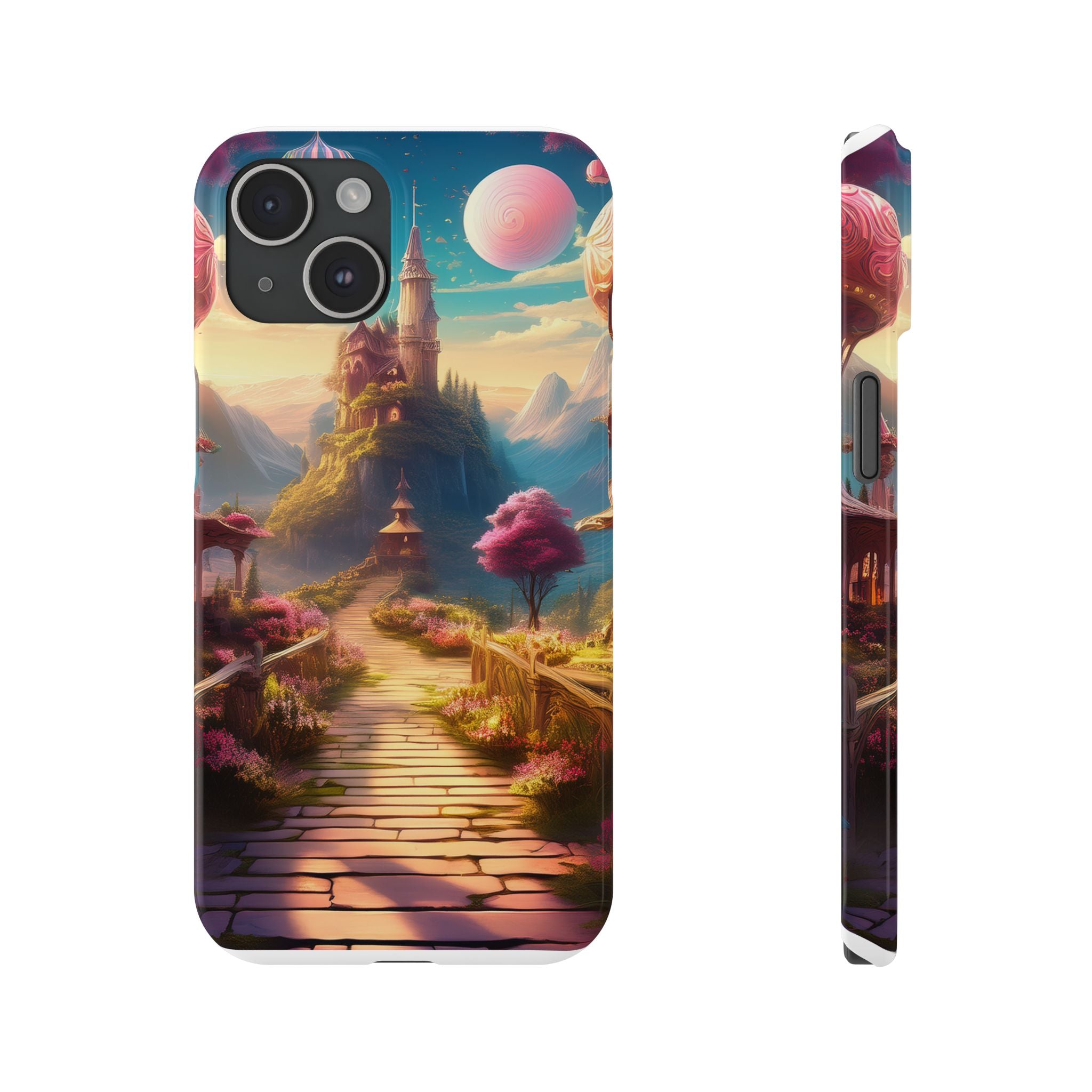 Slim Phone Case — Fantasy Castle Path Scenic iPhone Case