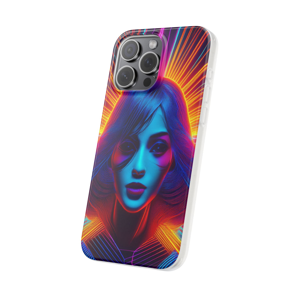 Phone Case — Neon Retro Portrait Mandala