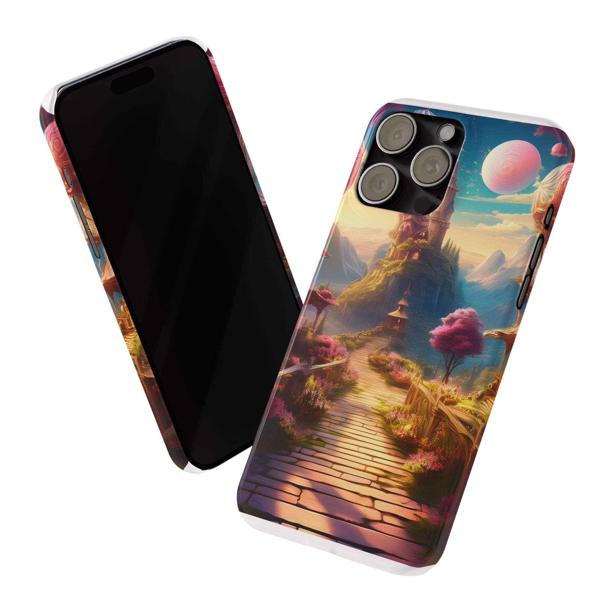 Slim Phone Case — Fantasy Castle Path Scenic iPhone Case