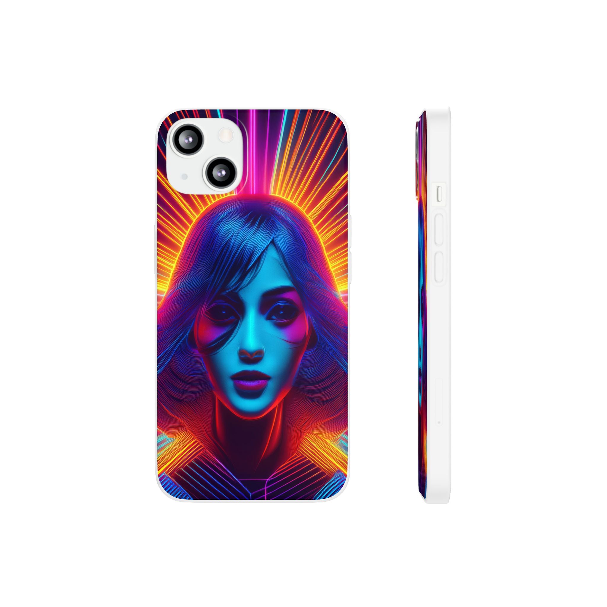 Phone Case — Neon Retro Portrait Mandala