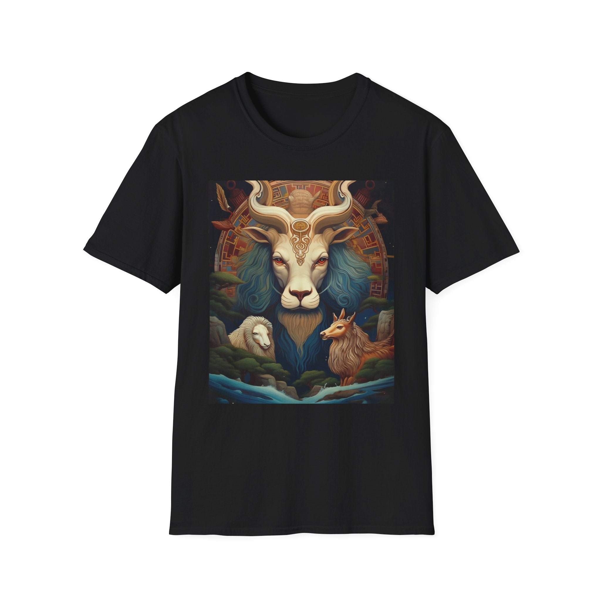 Mythic Beast T-Shirt — Vintage Lion, Ram & Fox Art Tee