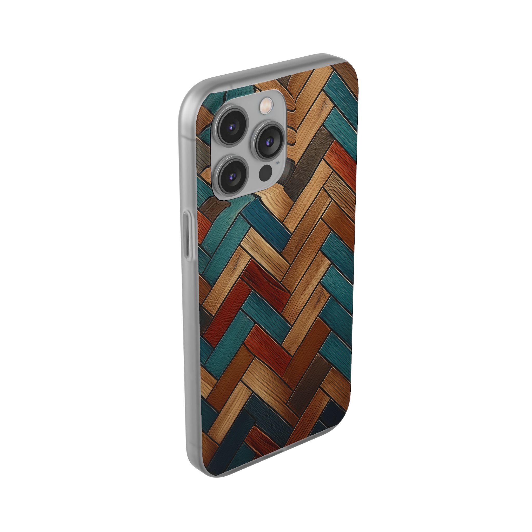 Herringbone Wood Pattern Flexi Phone Case