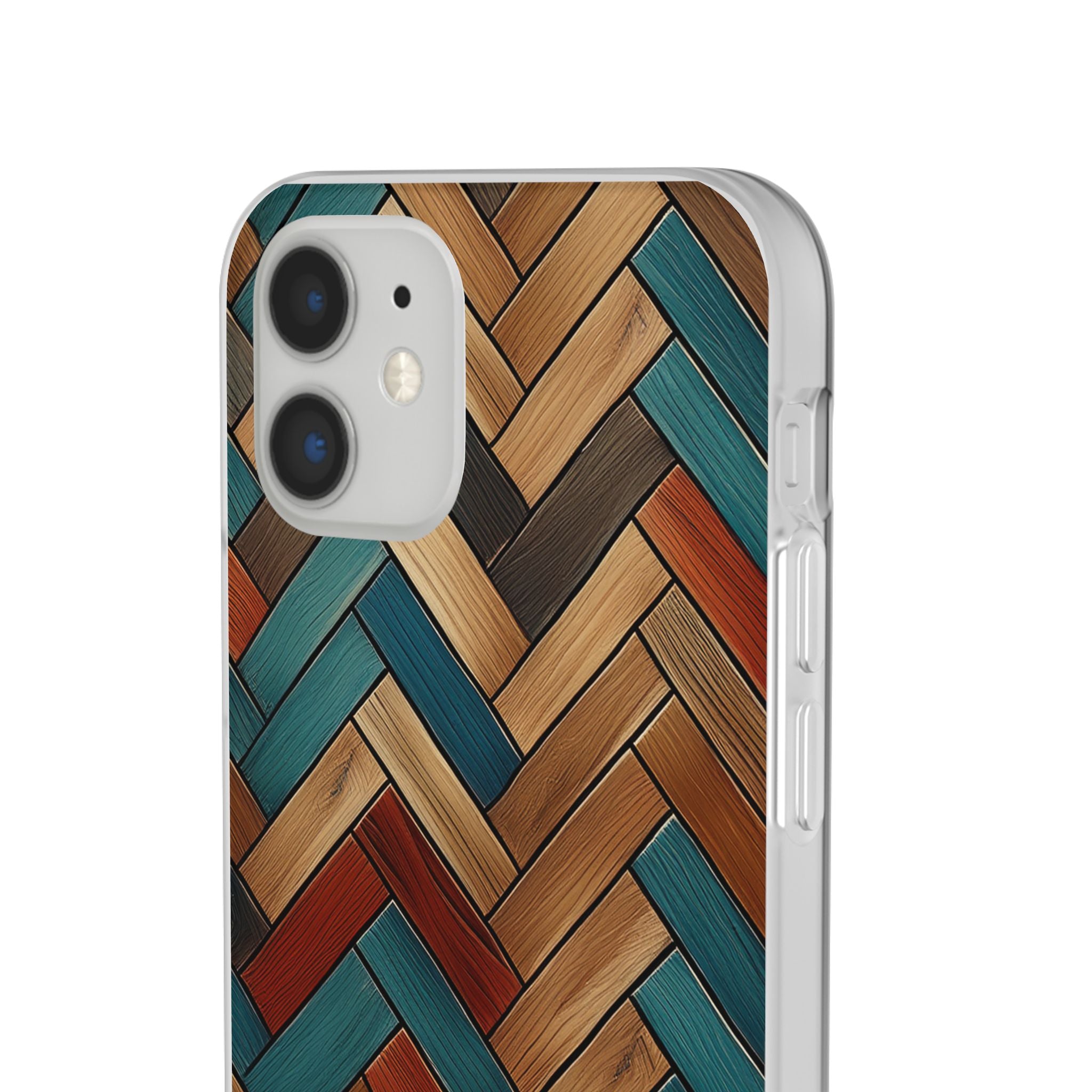 Herringbone Wood Pattern Flexi Phone Case