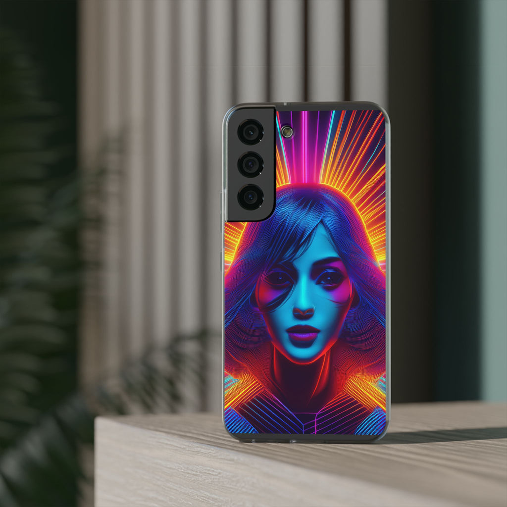 Phone Case — Neon Retro Portrait Mandala